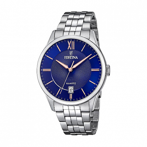 Festina Men's Blue Classics Stainless Steel Watch Bracelet - Blue
